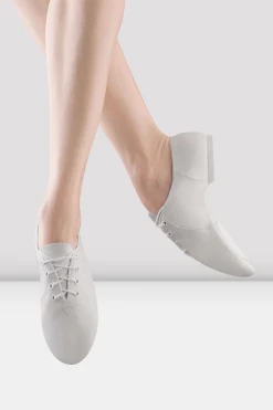 Deals 🎁 BLOCHSTORE-US Ladies Jazzsoft Leather Jazz 👟 Shoes White Leather 😍