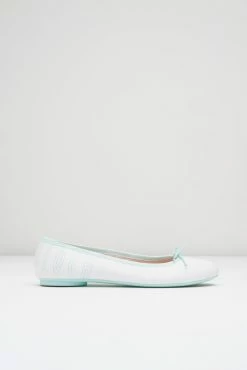 Wholesale 😉 BLOCHSTORE-US Ladies Lyra Ballet Flats White Mint Leather 🌟