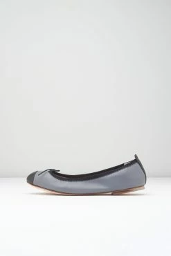 Coupon 🔔 BLOCHSTORE-US Ladies Rigel Ballet Flats Ash Black Leather 😀
