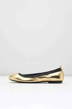 Budget 👍 BLOCHSTORE-US Ladies Carina Ballet Flats Oro Leather 🤩