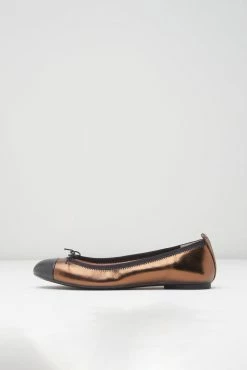 Flash Sale 🎁 BLOCHSTORE-US Ladies Chara Ballet Flats Light Bronze Leather 😉