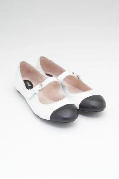 Brand new 👏 BLOCHSTORE-US Ladies Cassiopeia Ballet Flats White Black Leather 😀 -adults dance shoes store BL2061 WBK 0742 3711f5de 7bff 4742 994b 91952860fd7e scaled