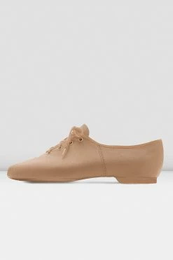 Wholesale 🥰 BLOCHSTORE-US Ladies Dance Now Split Sole Leather Jazz 👟 Shoes Tan Leather 😍