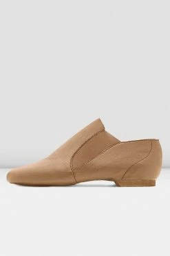 Budget 🛒 BLOCHSTORE-US Ladies Dance Now Split Sole Leather Jazz Booties Tan Leather 😀