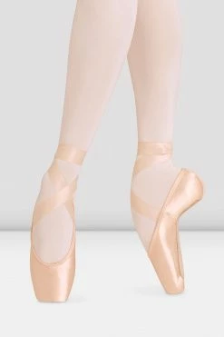 Coupon ⌛ BLOCHSTORE-US Balance European Strong Longer Length Pointe 👟 Shoes Pink Satin 👍