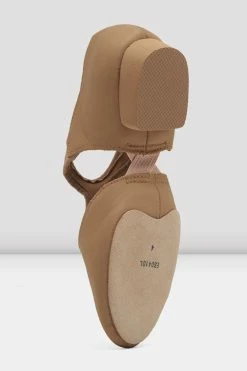 Coupon ❤️ BLOCHSTORE-US Ladies Elastosplit Grecian Teaching 👟 Shoes Tan Leather 💯 -adults dance shoes store ES0410L TAN 05