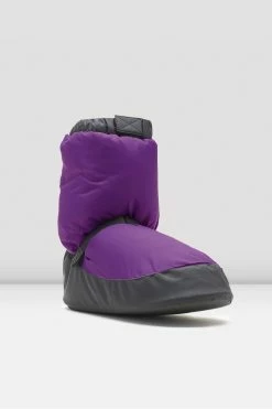 Brand new 😀 BLOCHSTORE-US Adult Warm Up Booties Purple Nylon 🤩 -adults dance shoes store IM009 PRP 03