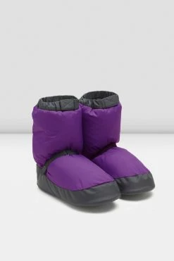 Brand new 😀 BLOCHSTORE-US Adult Warm Up Booties Purple Nylon 🤩 -adults dance shoes store IM009 PRP 07