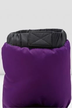 Brand new 😀 BLOCHSTORE-US Adult Warm Up Booties Purple Nylon 🤩 -adults dance shoes store IM009 PRP 09