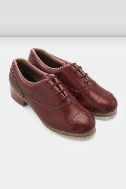 New ❤️ BLOCHSTORE-US Ladies Jason Samuels Smith Patent Tap 👟 Shoes Burgundy Patent 🌟 -adults dance shoes store JSS PATENT BUR 09