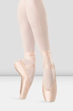 Best deal ⭐ BLOCHSTORE-US Hannah Long Length Pointe 👟 Shoes Pink Satin 🔥