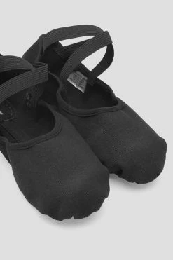 Best Pirce ⭐ BLOCHSTORE-US Ladies Infinity Stretch Canvas Ballet 👟 Shoes Black Canvas 😉 -adults dance shoes store S0220L BLK 08