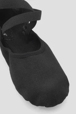 Best Pirce ⭐ BLOCHSTORE-US Ladies Infinity Stretch Canvas Ballet 👟 Shoes Black Canvas 😉 -adults dance shoes store S0220L BLK 10