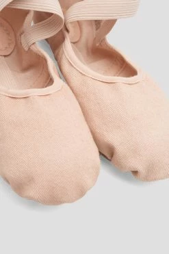 Wholesale 🔔 BLOCHSTORE-US Ladies Infinity Stretch Canvas Ballet 👟 Shoes Pink Canvas 👏 -adults dance shoes store S0220L PNK 08