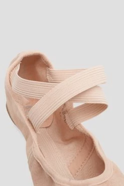 Wholesale 🔔 BLOCHSTORE-US Ladies Infinity Stretch Canvas Ballet 👟 Shoes Pink Canvas 👏 -adults dance shoes store S0220L PNK 09