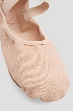 Wholesale 🔔 BLOCHSTORE-US Ladies Infinity Stretch Canvas Ballet 👟 Shoes Pink Canvas 👏 -adults dance shoes store S0220L PNK 10