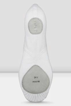 Outlet 🎉 BLOCHSTORE-US Mens Perfectus Canvas Ballet 👞 Shoes White Canvas ✨ -adults dance shoes store S0233M WHT BACK 1