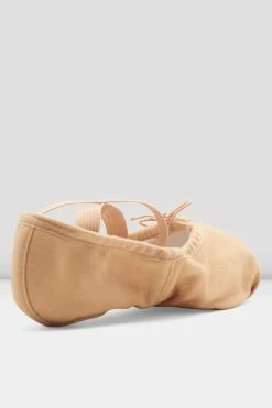 Coupon ⭐ BLOCHSTORE-US Ladies Pump Canvas Ballet 👟 Shoes Light Sand Canvas 💯 -adults dance shoes store S0277L FSH 04