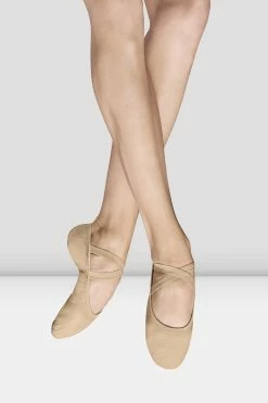 Best deal 🔔 BLOCHSTORE-US Ladies Performa Stretch Canvas Ballet 👟 Shoes Sand Canvas 🎉