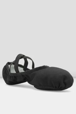 Flash Sale 🧨 BLOCHSTORE-US Mens Performa Stretch Canvas Ballet 👞 Shoes Black Canvas 🔔 -adults dance shoes store S0284M BLK 03