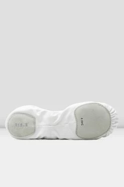 Budget 🧨 BLOCHSTORE-US Mens Performa Stretch Canvas Ballet 👞 Shoes White Canvas ⭐ -adults dance shoes store S0284M WHT 05