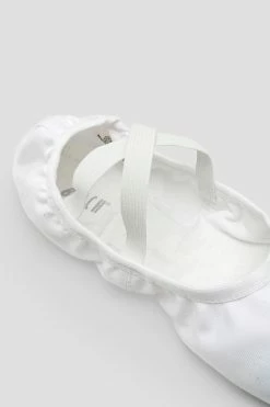 Budget 🧨 BLOCHSTORE-US Mens Performa Stretch Canvas Ballet 👞 Shoes White Canvas ⭐ -adults dance shoes store S0284M WHT 09