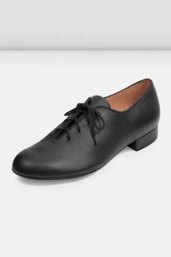 Deals 🌟 BLOCHSTORE-US Mens Jazz Oxford Character 👞 Shoes With Suede Sole Black Leather 🔥