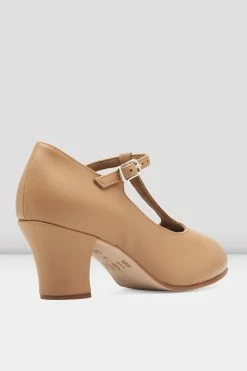 Promo 🎁 BLOCHSTORE-US Ladies Roxie Character 👟 Shoes Tan Synthetic Leather 🥰 -adults dance shoes store S0375L TAN 04