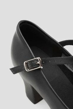 Best Sale 😀 BLOCHSTORE-US Ladies Broadway-Lo Character 👟 Shoes Black Synthetic Leather 🎁 -adults dance shoes store S0379L BLK 08