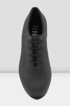 Deals 🧨 BLOCHSTORE-US Ladies Audeo Jazz Tap Leather Tap 👟 Shoes Black Leather 🎉 -adults dance shoes store S0381L BLK 07