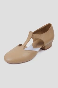 Wholesale 😉 BLOCHSTORE-US Ladies Grecian 🩴 Sandal Teaching 👟 Shoes Tan Leather 😉 -adults dance shoes store S0407L