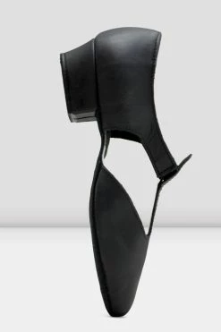 Best Sale 🔔 BLOCHSTORE-US Ladies Grecian 🩴 Sandal Teaching 👟 Shoes Black Leather ⌛ -adults dance shoes store S0407L BLK 04