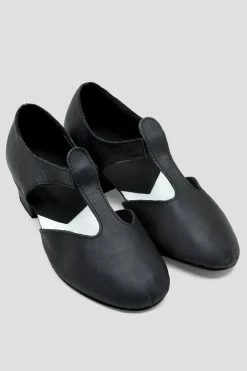 Best Sale 🔔 BLOCHSTORE-US Ladies Grecian 🩴 Sandal Teaching 👟 Shoes Black Leather ⌛ -adults dance shoes store S0407L BLK 07