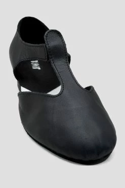 Best Sale 🔔 BLOCHSTORE-US Ladies Grecian 🩴 Sandal Teaching 👟 Shoes Black Leather ⌛ -adults dance shoes store S0407L BLK 08