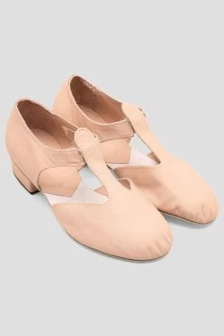 New 💯 BLOCHSTORE-US Ladies Grecian 🩴 Sandal Teaching 👟 Shoes Pink Leather ❤️ -adults dance shoes store S0407L PNK 07