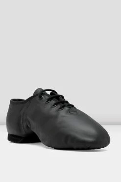 Deals ⭐ BLOCHSTORE-US Mens Ultraflex Leather Jazz 👞 Shoes Black Leather ✨ -adults dance shoes store S0423L BLK 03