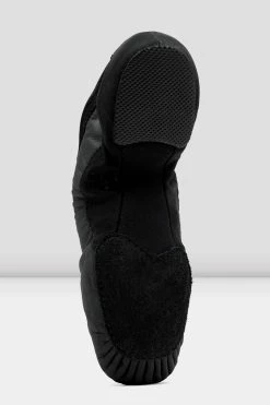 New 🧨 BLOCHSTORE-US Ladies Pulse Leather Jazz 👟 Shoes Black Leather ✨ -adults dance shoes store S0470L BLK 05