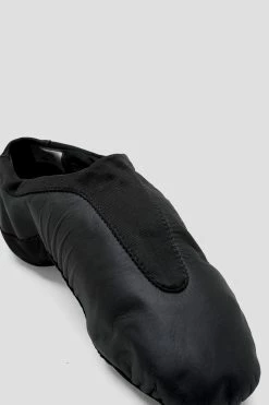 New 🧨 BLOCHSTORE-US Ladies Pulse Leather Jazz 👟 Shoes Black Leather ✨ -adults dance shoes store S0470L BLK 08