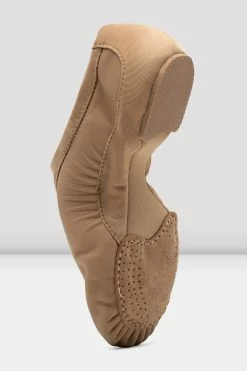 Best deal 🎉 BLOCHSTORE-US Ladies Pulse Leather Jazz 👟 Shoes Tan Leather 😉 -adults dance shoes store S0470L TAN 05