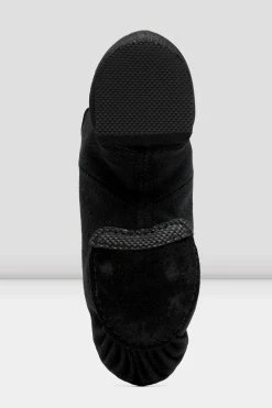 Coupon ⭐ BLOCHSTORE-US Ladies Phantom Stretch Canvas Jazz 👟 Shoes Black Canvas ✔️ -adults dance shoes store S0473L BLK 06