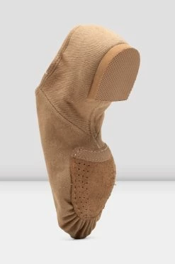 Best Pirce 🤩 BLOCHSTORE-US Ladies Phantom Stretch Canvas Jazz 👟 Shoes Tan Canvas ⭐ -adults dance shoes store S0473L TAN 05