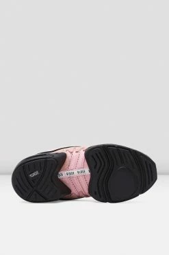 Cheap 😉 BLOCHSTORE-US Adult Boost Mesh Split Sole Dance 👟 Sneakers Pink Mesh Suede 🤩 -adults dance shoes store S0538L PNK 05