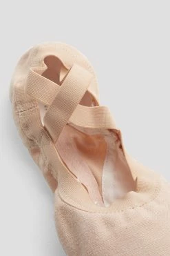 Coupon ⌛ BLOCHSTORE-US Ladies Pro Elastic Canvas Ballet 👟 Shoes Pink Canvas 🎉 -adults dance shoes store S0621L PNK 10