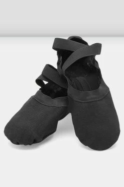 Best deal 👏 BLOCHSTORE-US Mens Synchrony Stretch Canvas Ballet 👞 Shoes Black Canvas 😀 -adults dance shoes store S0625L BLK 07