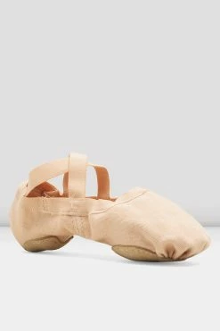 Deals ❤️ BLOCHSTORE-US Ladies Synchrony Stretch Canvas Ballet 👟 Shoes Pink Canvas ✨ -adults dance shoes store S0625L PNK 03