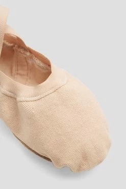Deals ❤️ BLOCHSTORE-US Ladies Synchrony Stretch Canvas Ballet 👟 Shoes Pink Canvas ✨ -adults dance shoes store S0625L PNK 09