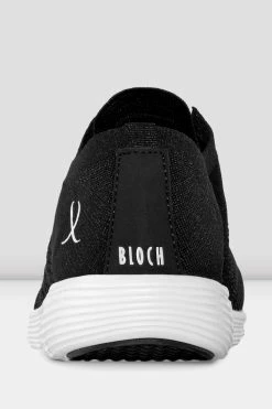 Coupon 😍 BLOCHSTORE-US Adult Omnia Lightweight Knited 👟 Sneakers Black Mesh Knit 😉 -adults dance shoes store S0926L BLK BACK