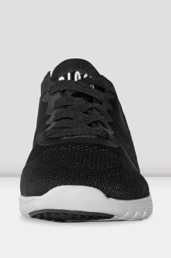 Coupon 😍 BLOCHSTORE-US Adult Omnia Lightweight Knited 👟 Sneakers Black Mesh Knit 😉 -adults dance shoes store S0926L BLK FRONT