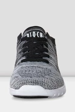 Cheap 🎁 BLOCHSTORE-US Adult Omnia Lightweight Knited 👟 Sneakers Black White Knit 😍 -adults dance shoes store S0926L BWH FRONT