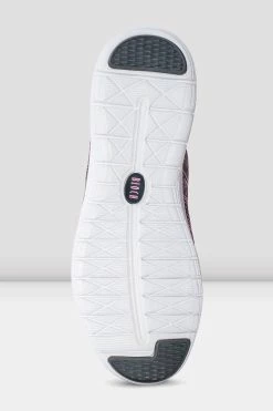 Cheap ⭐ BLOCHSTORE-US Adult Omnia Lightweight Knited 👟 Sneakers Pink Grey Knit 👏 -adults dance shoes store S0926L PGR BOTTOM